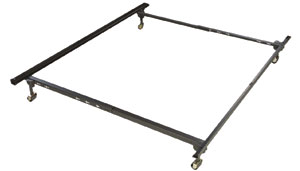 Metal Bed Frame - w. Headboard & Footboard Attachment