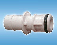 White Fitting Connector - Male